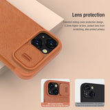 Nillkin iPhone 14 Plus Cover Qin Pro Series Brun