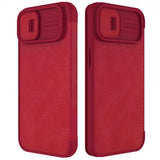 Nillkin iPhone 14 Plus Cover Qin Pro Series Rød