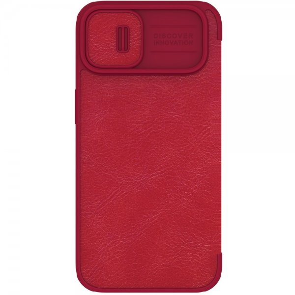 Nillkin iPhone 14 Plus Cover Qin Pro Series Rød