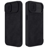 Nillkin iPhone 14 Plus Cover Qin Pro Series Sort