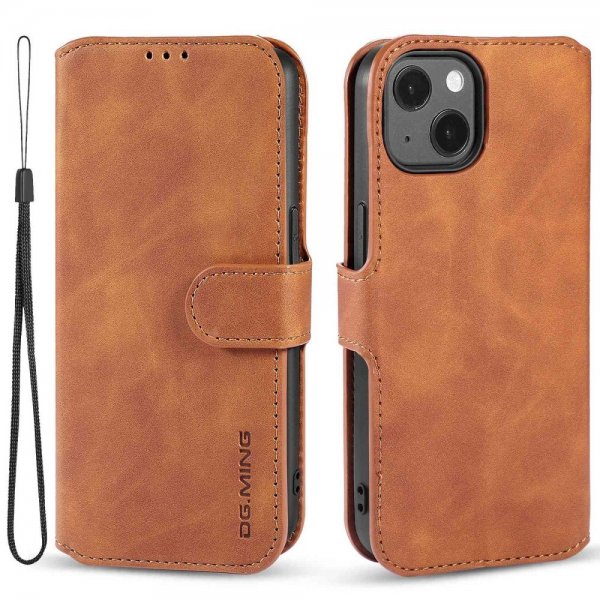 Dg.Ming iPhone 14 Plus Cover Retro Brun