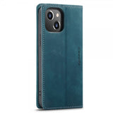 CaseMe iPhone 14 Plus Cover Retro Flip Petrol