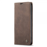 CaseMe iPhone 14 Plus Cover Retro Flip Kaffe