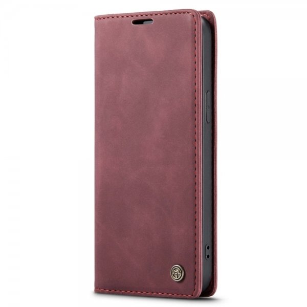 CaseMe iPhone 14 Plus Cover Retro Flip Rød