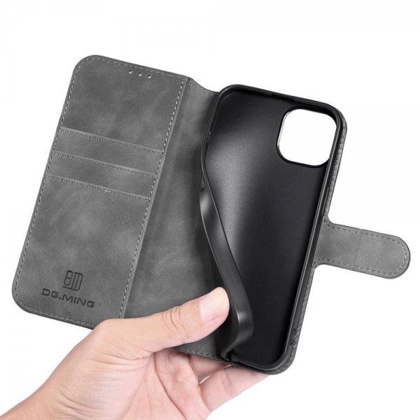 Dg.Ming iPhone 14 Plus Cover Retro Grå