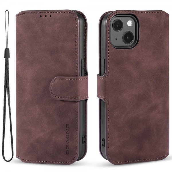Dg.Ming iPhone 14 Plus Cover Retro Kaffe
