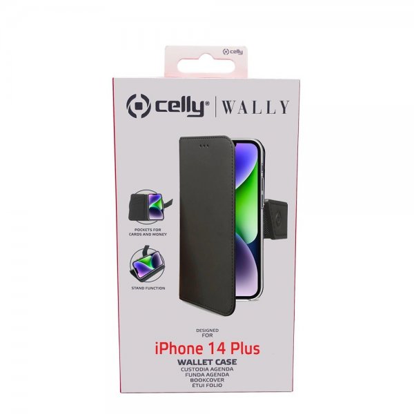 Celly iPhone 14 Plus Cover Wally Wallet Case Sort