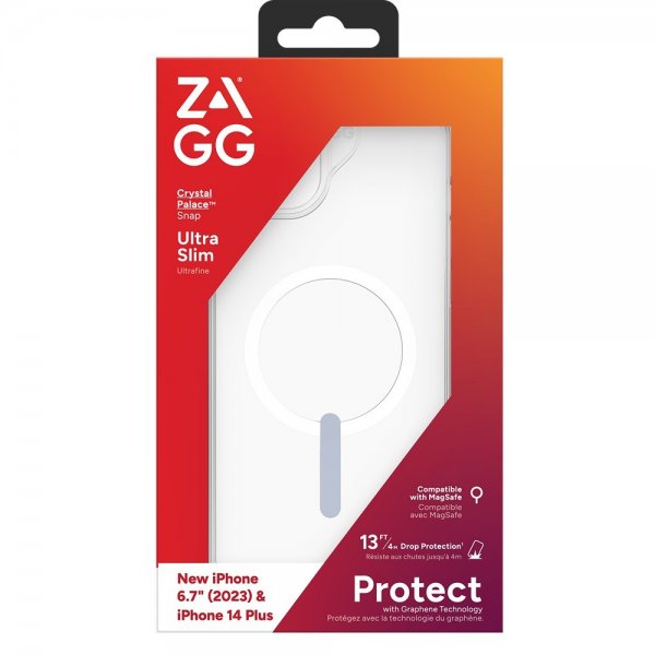 ZAGG iPhone 14 Plus/iPhone 15 Plus Cover Crystal Palace Snap Clear
