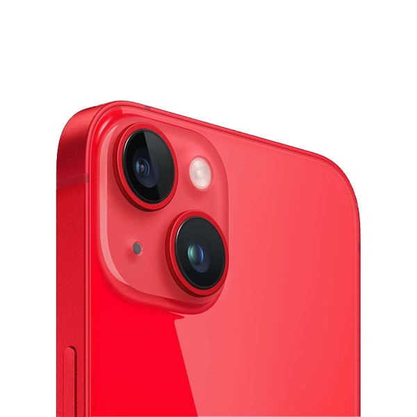 iPhone 14 Plus Kameralinse med Ram - Rød