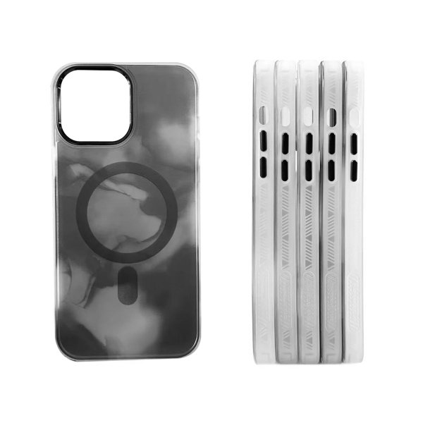 iPhone 14 Plus Cover Mønster Abstrakt Grå