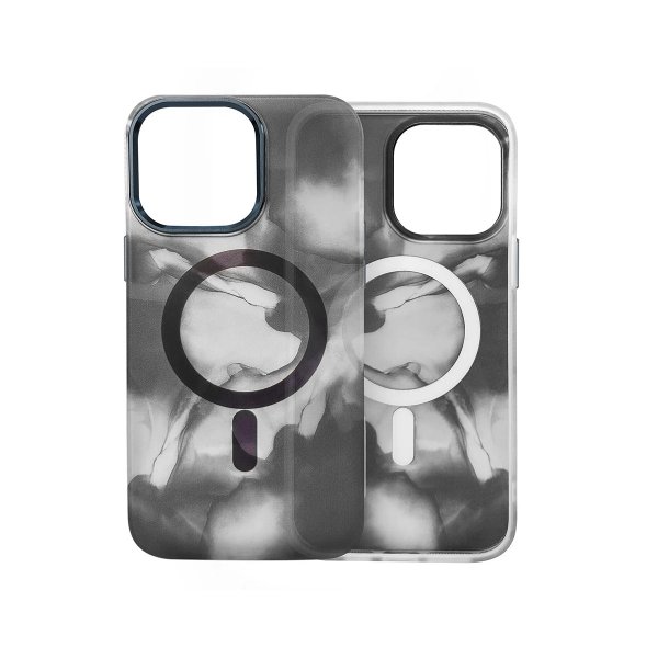 iPhone 14 Plus Cover Mønster Abstrakt Grå