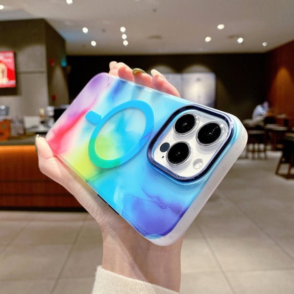 iPhone 14 Plus Cover Mønster Abstrakt Flerfarvet