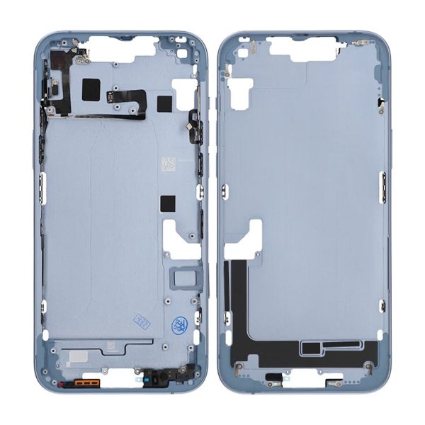 iPhone 14 Plus Midterramme med smådele OEM - Blå