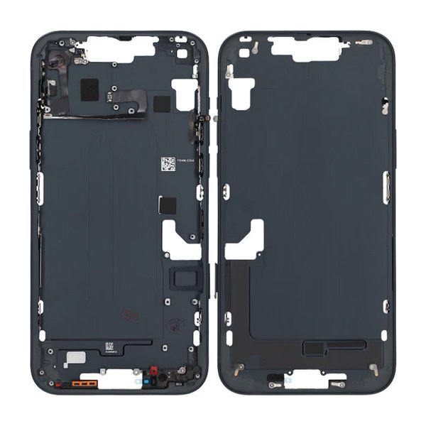 iPhone 14 Plus Mellemramme med smådele OEM - Sort