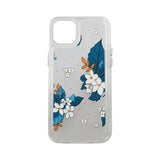 iPhone 14 Plus Cover Motiv Blå Blad