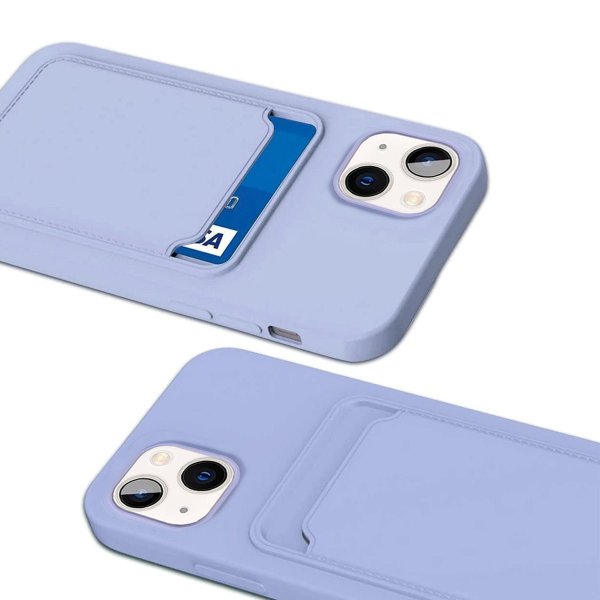 iPhone 14 Plus Cover Kortholder Lilla