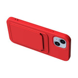 iPhone 14 Plus Cover Kortholder Rød