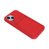 iPhone 14 Plus Cover Kortholder Rød