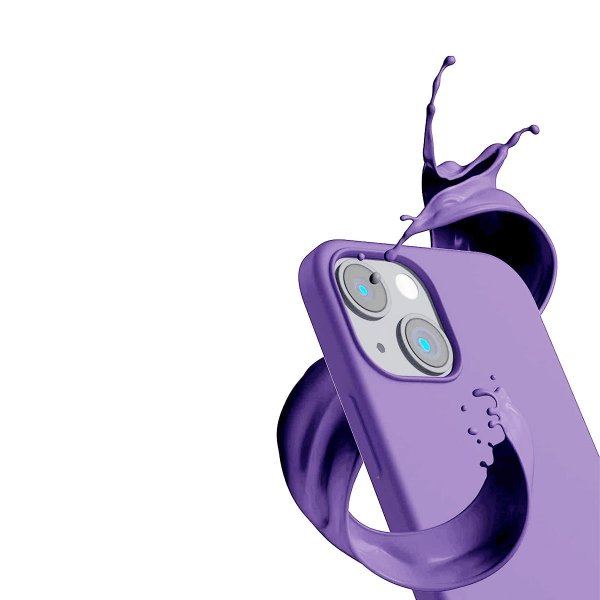 Rvelon iPhone 14 Plus Cover Silikone Lilla