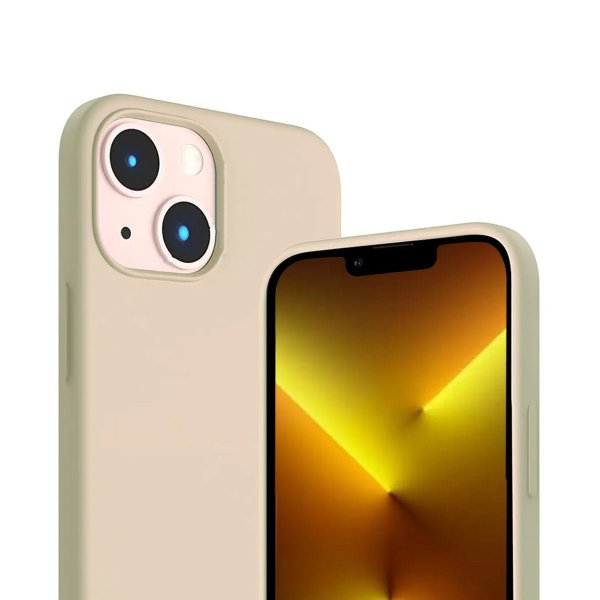 Rvelon iPhone 14 Plus Cover Silikone MagSafe Beige
