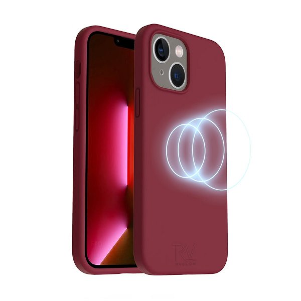Rvelon iPhone 14 Plus Cover Silikone MagSafe Rød