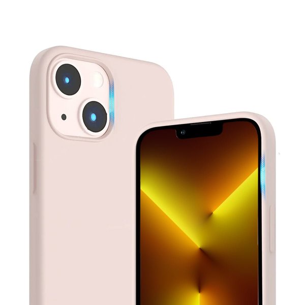 Rvelon iPhone 14 Plus Cover Silikone MagSafe Sandrosa