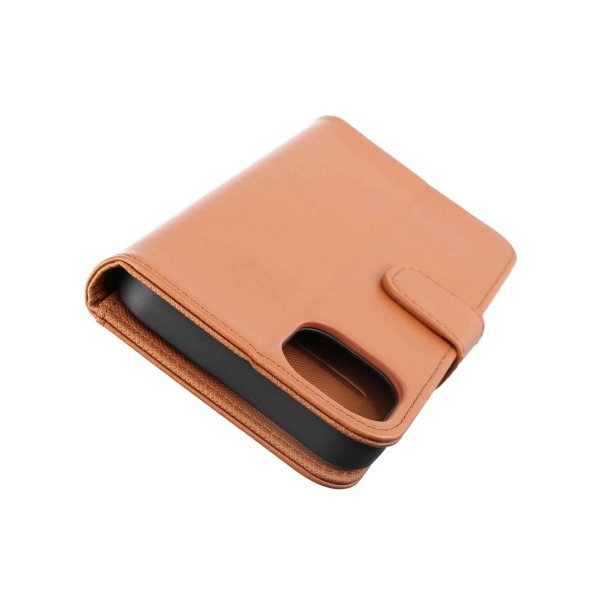 Rvelon iPhone 14 Plus Cover Udklappeligt Kortrum Brun