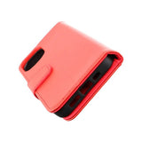 Rvelon iPhone 14 Plus Cover Udklappeligt Kortrum Rød