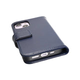 Rvelon iPhone 14 Plus Cover Ægte Læder Blå