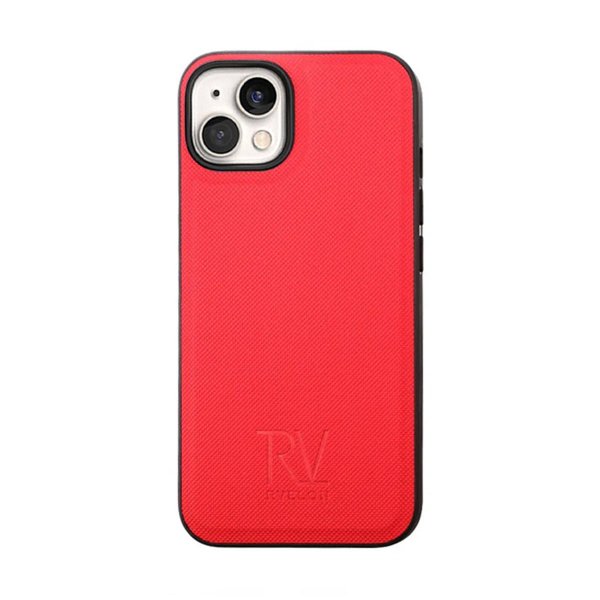 Rvelon iPhone 14 Plus Cover Magnetisk aftagelig skal Rød