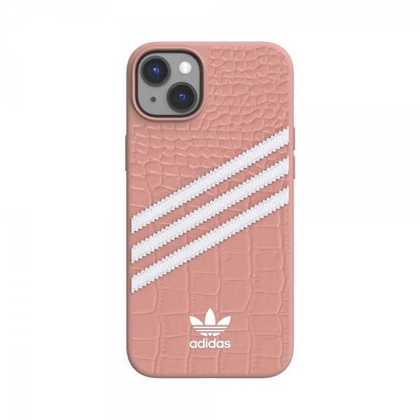 Adidas iPhone 14 Plus Cover 3 Stripes Snap Case Alligator Pink