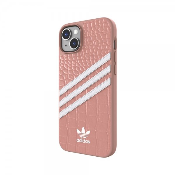 Adidas iPhone 14 Plus Cover 3 Stripes Snap Case Alligator Pink