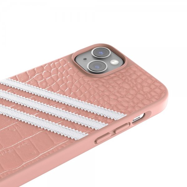 Adidas iPhone 14 Plus Cover 3 Stripes Snap Case Alligator Pink