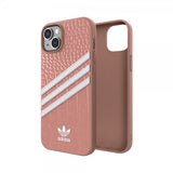 Adidas iPhone 14 Plus Cover 3 Stripes Snap Case Alligator Pink