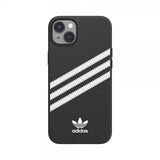 Adidas iPhone 14 Plus Cover 3 Stripes Snap Case Sort Hvid