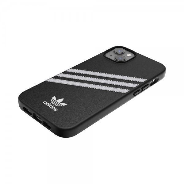 Adidas iPhone 14 Plus Cover 3 Stripes Snap Case Sort Hvid