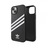 Adidas iPhone 14 Plus Cover 3 Stripes Snap Case Sort Hvid