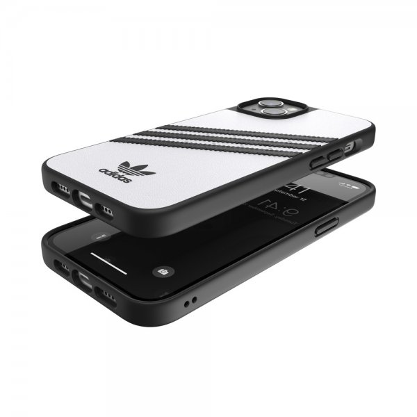 Adidas iPhone 14 Plus Cover 3 Stripes Snap Case Hvid Sort