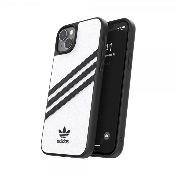 Adidas iPhone 14 Plus Cover 3 Stripes Snap Case Hvid Sort