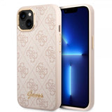 Guess iPhone 14 Plus Cover 4G Logo Rosa
