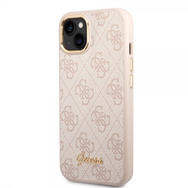 Guess iPhone 14 Plus Cover 4G Logo Rosa