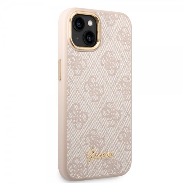Guess iPhone 14 Plus Cover 4G Logo Rosa