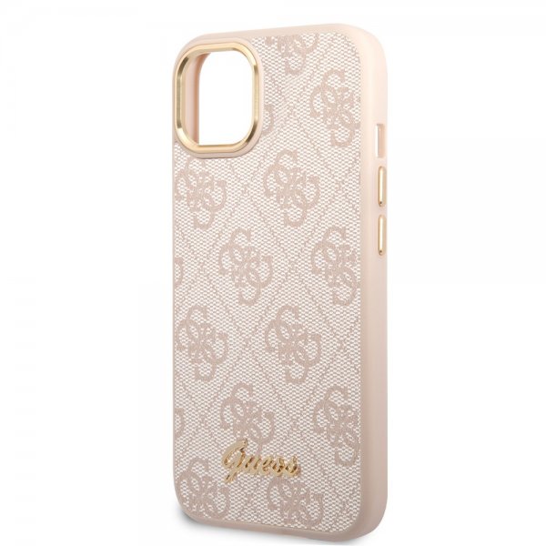 Guess iPhone 14 Plus Cover 4G Logo Rosa