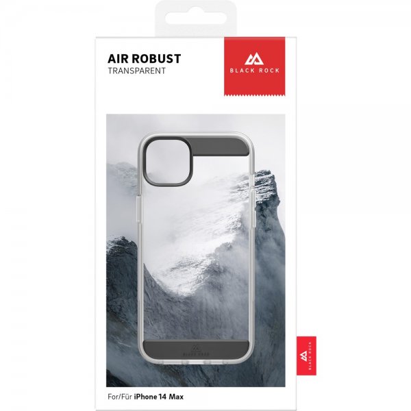 Black Rock iPhone 14 Plus Cover Air Robust Case Sort Klar