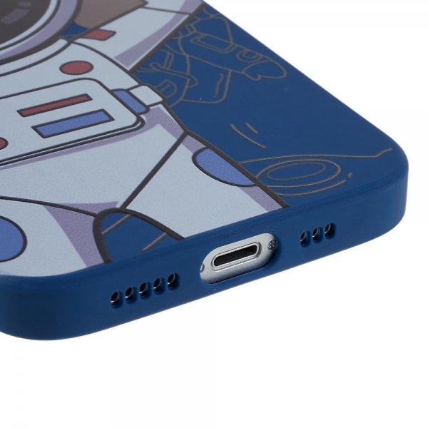 iPhone 14 Plus Cover Astronaut Blå Grå