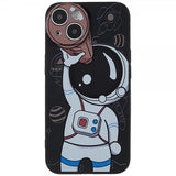 iPhone 14 Plus Cover Astronaut Sort Brun