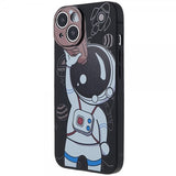 iPhone 14 Plus Cover Astronaut Sort Brun