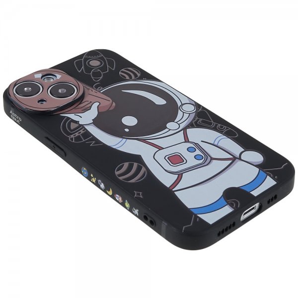 iPhone 14 Plus Cover Astronaut Sort Brun
