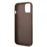 Guess iPhone 14 Plus Cover Big Metal Logo Brun