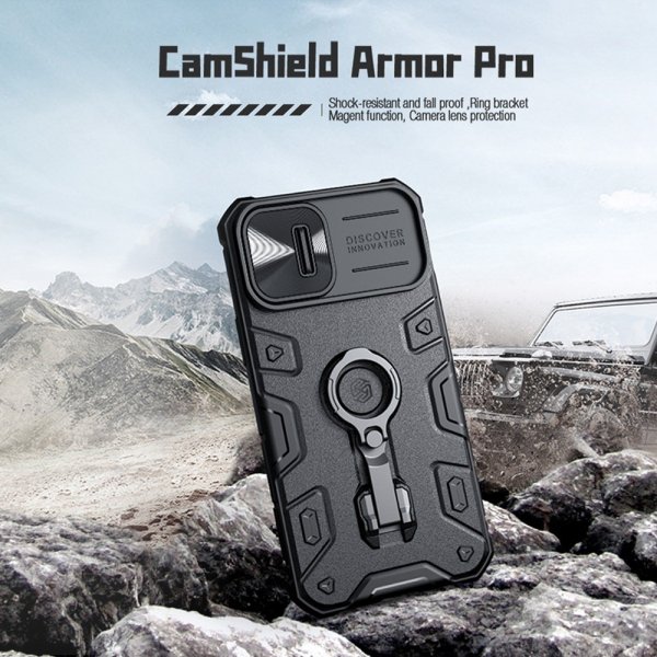 Nillkin iPhone 14 Plus Cover CamShield Armor Pro MagSafe Sort